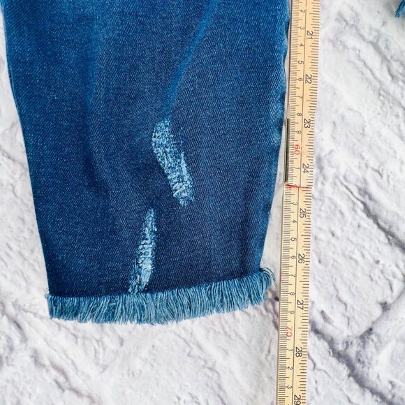 KanCan For Maurices Jeans Women's Plus 24 Dark Wash Button Fly Ripped Skinny - Picture 9 of 10